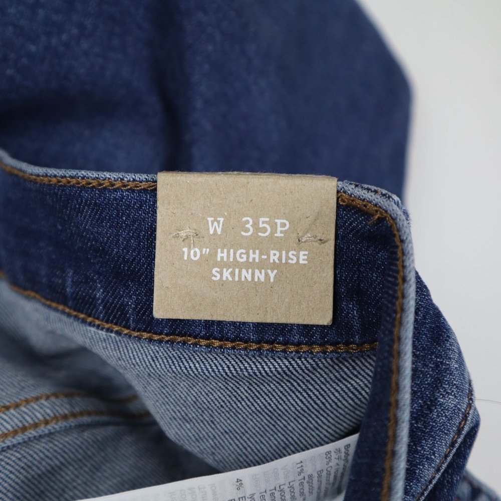 - Madewell Women’s Jeans Petite 10" High Rise  skinny blue 35p - Picture 12 of 16